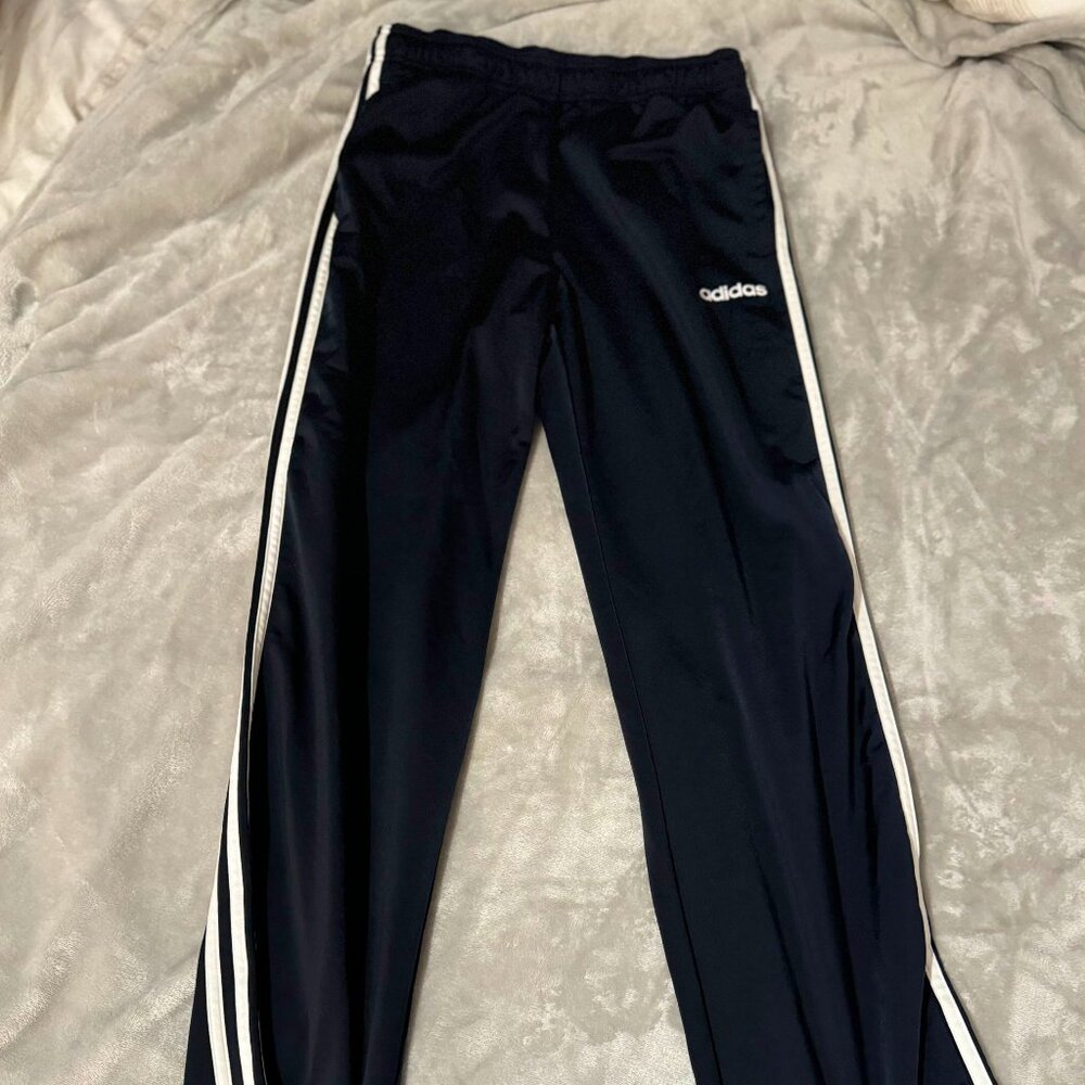 Navy Adidas Track Pants (Large)